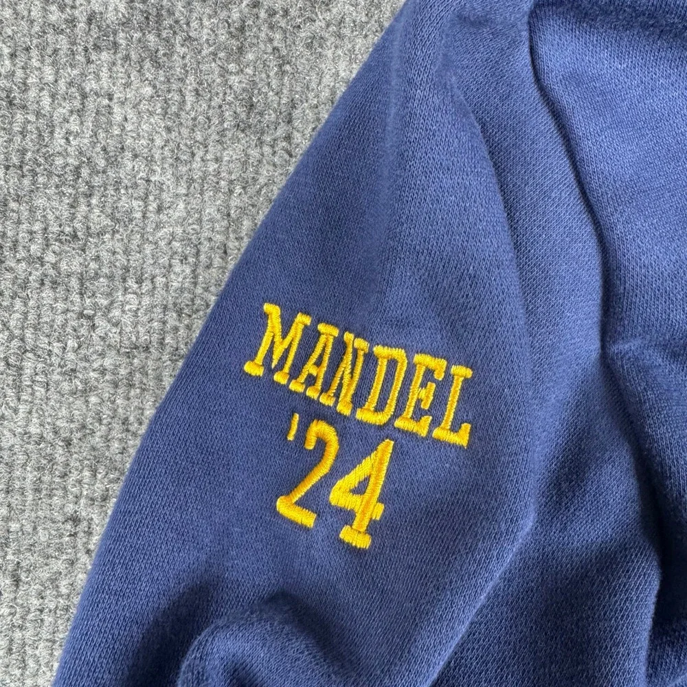 Adidas Hoodie Mens Size M Navy Blue St. Francis Xavier Rugby Athletic Pullover